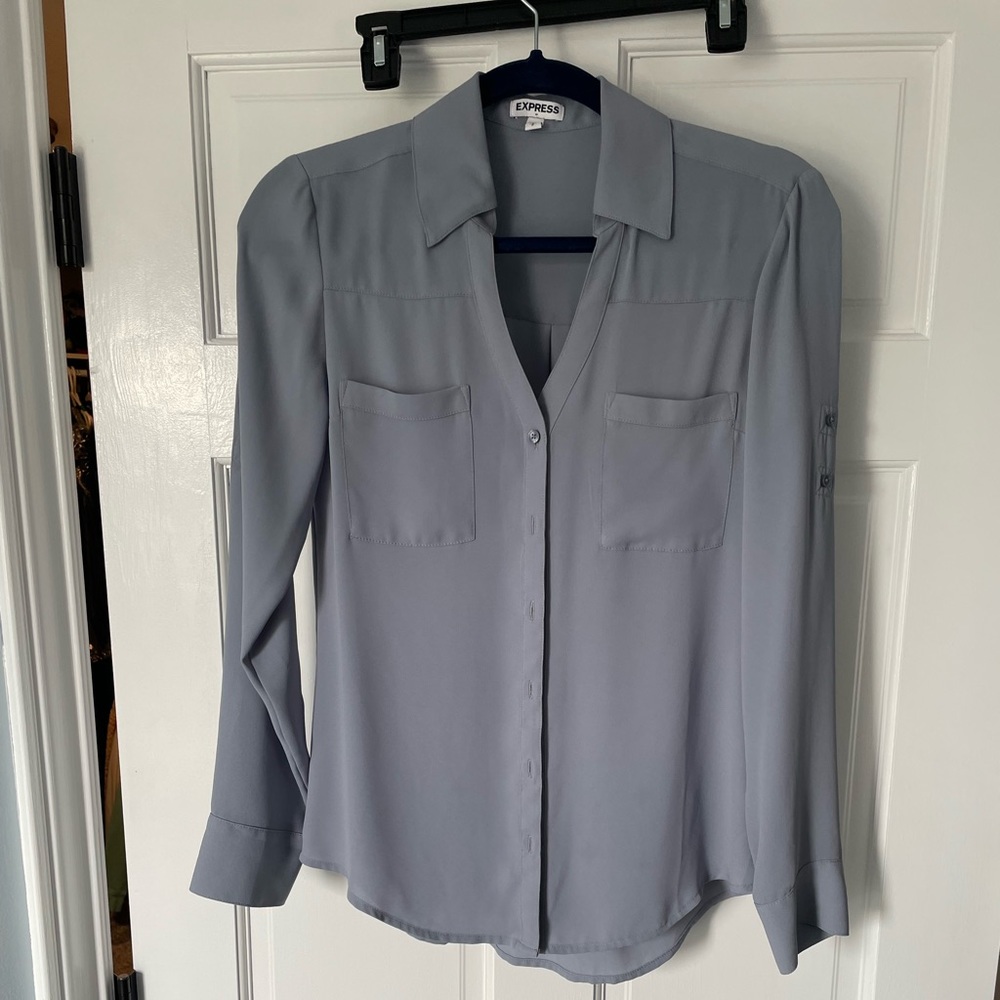 Gray Express Portofino button up size Small